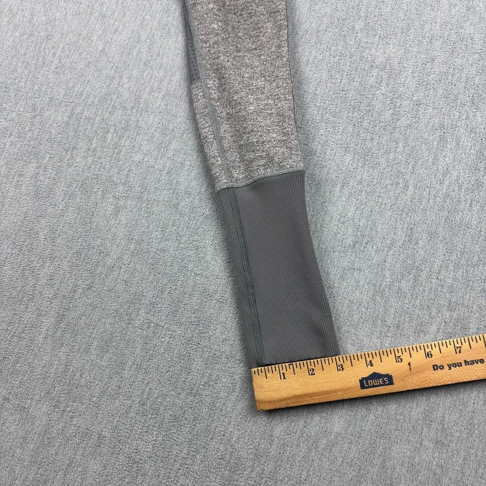 Ivivva by‎ Lululemon Leggings Girls 10 Gray Tight Mesh Side Pockets Athletic
